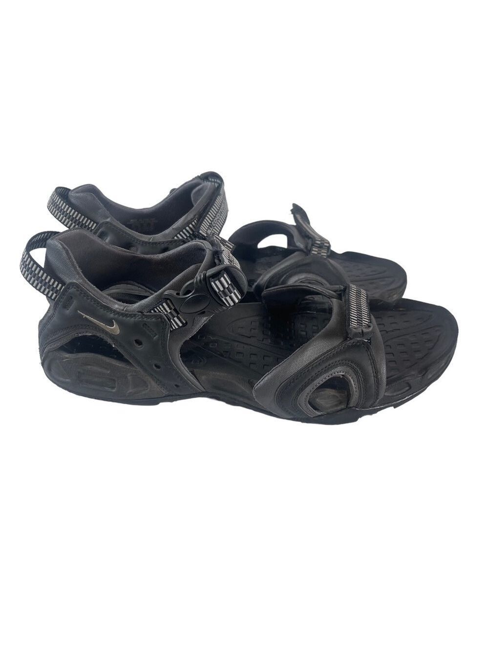 Nike Men’s Black Grey Hook and Loop Rubber Sandal 307653
